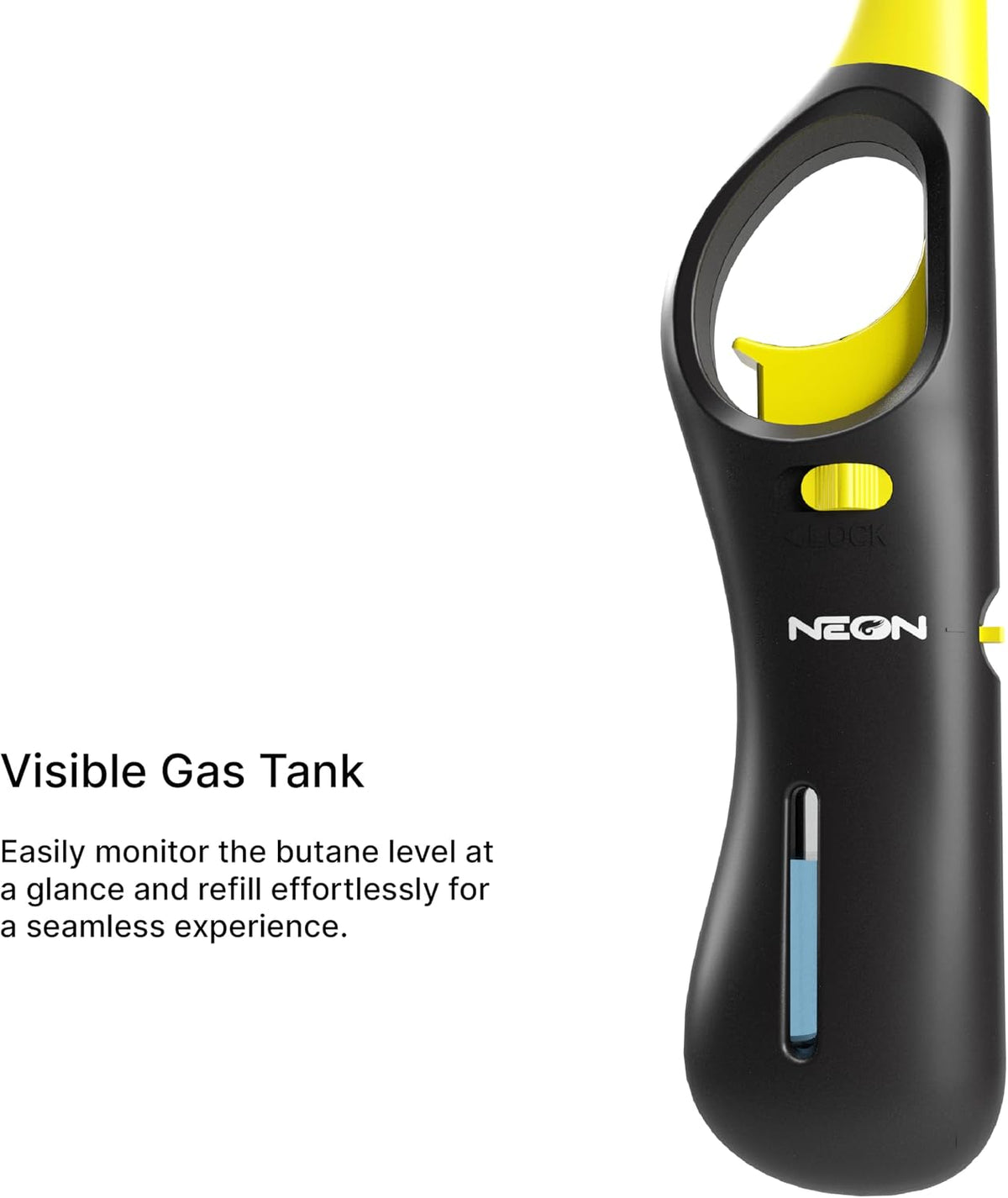 Refillable Butane Lighter(3-pack) Long Reach BBQ, Candle & kitchen Lighter Safe & Easy to use